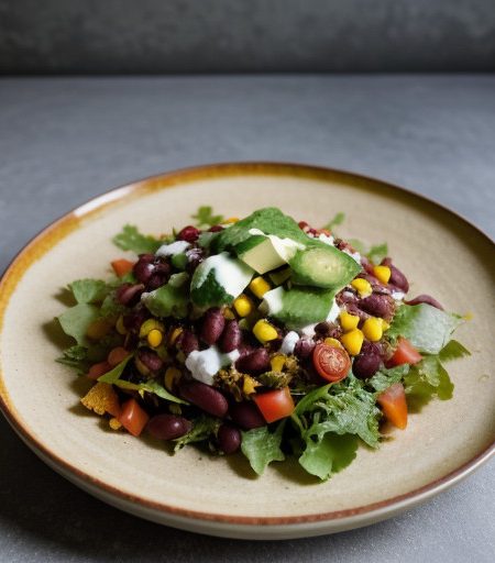 Vegetarian Taco Salad recipe image