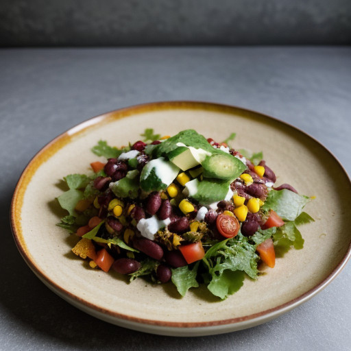 Vegetarian Taco Salad recipe image