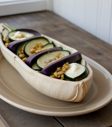 Veggie Boats With Soured Cream recipe image
