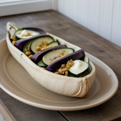 Veggie Boats With Soured Cream recipe image