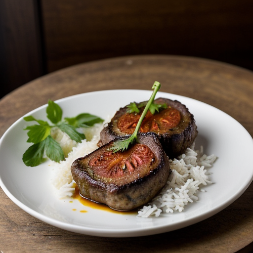 Venison Chops W/ Rice & Tomatos recipe image