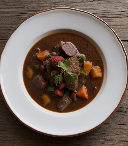 Venison Stew With Raspberries recipe image