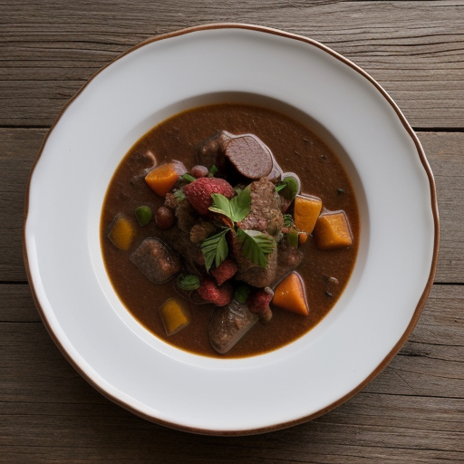 Venison Stew With Raspberries recipe image
