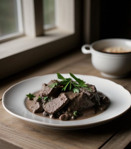 Venison Stroganoff recipe image