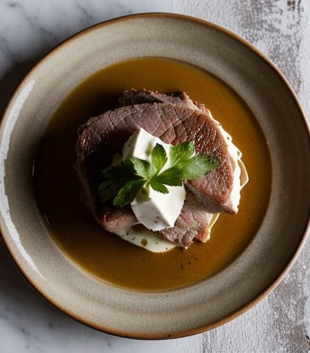 Veprove S Krenem (Piquant Pork With Horseradish recipe image