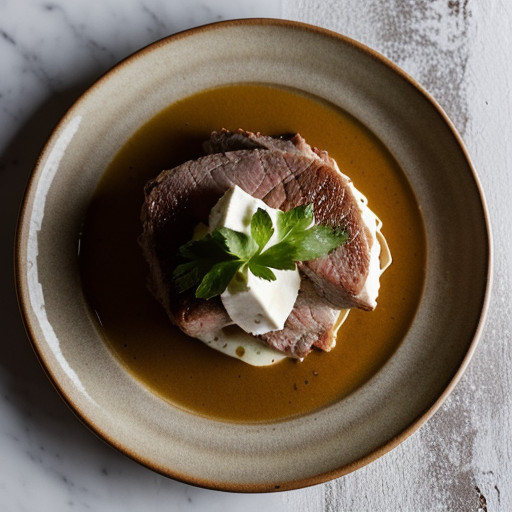 Veprove S Krenem (Piquant Pork With Horseradish recipe image