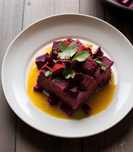 Vereshchaka - Pork & Beetroot Casserole recipe image