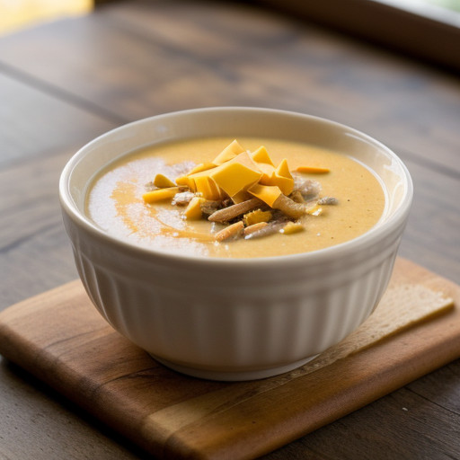 Vermont Smoked Turkey & Creamy Cheddar Soup recipe image