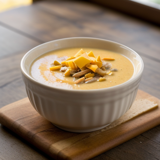 Vermont Smoked Turkey & Creamy Cheddar Soup recipe image