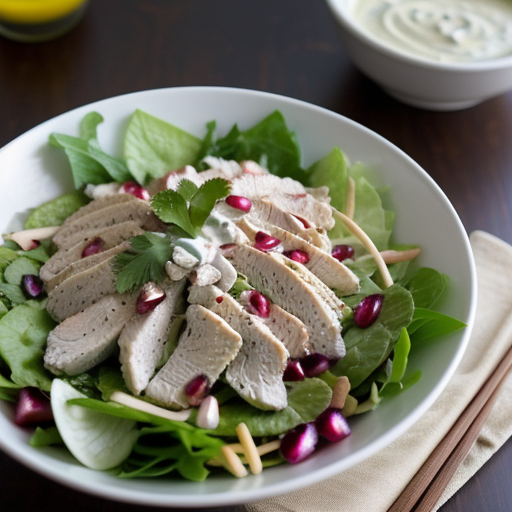 Vietnamese Chicken Salad With Tahini Sauce recipe image