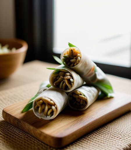 Vietnamese Crab Spring Rolls recipe image