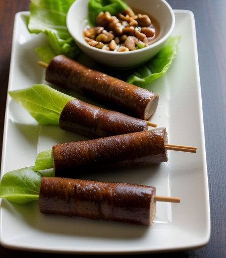 Vietnamese Pork Sticks With Lettuce Cups recipe image