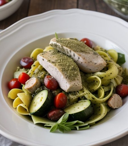 Vinaigrette Pasta Salad With Chicken recipe image