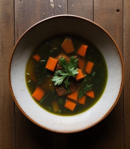 Vinaigrette of Braised Soup Veggies recipe image
