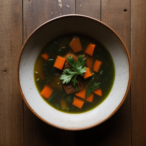 Vinaigrette of Braised Soup Veggies recipe image