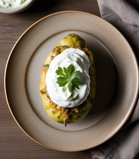 WW Broccoli Stuffed Potato (4 PTS recipe image