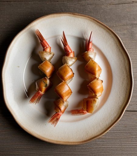 Wafer Wrapped Prawns recipe image