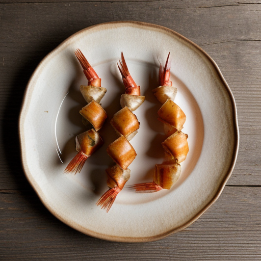 Wafer Wrapped Prawns recipe image
