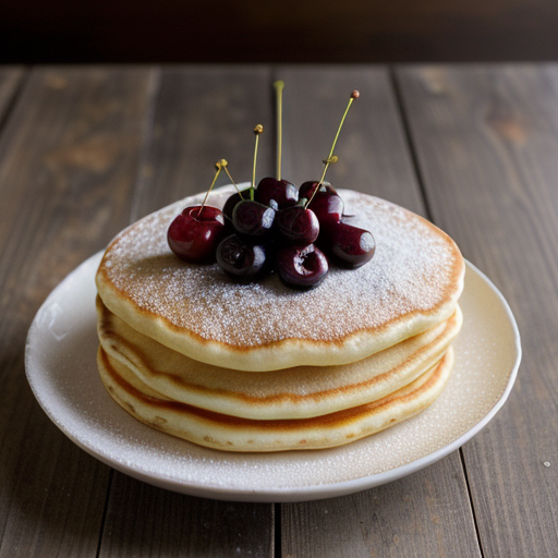 Wainwright Inn Puffed Pancake With Black Cherries & Almon recipe image