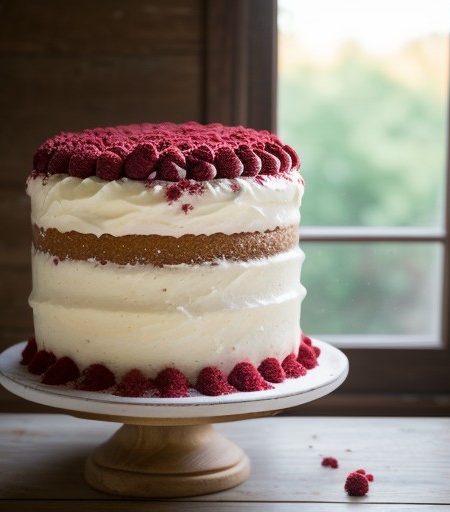 Waldorf Red Velvet Cake and Frosting recipe image