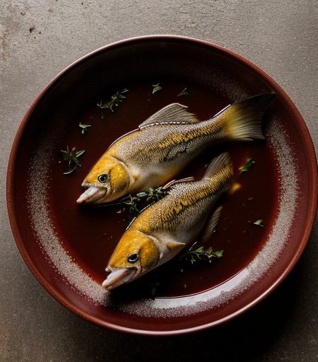 Walleyes in Red Wine Sauce recipe image
