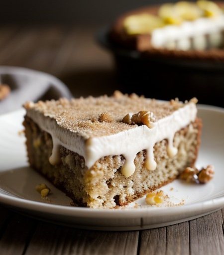 Walnut Cake With Lemon Sabayon recipe image