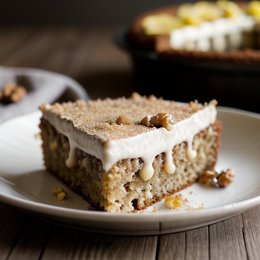 Walnut Cake With Lemon Sabayon recipe image