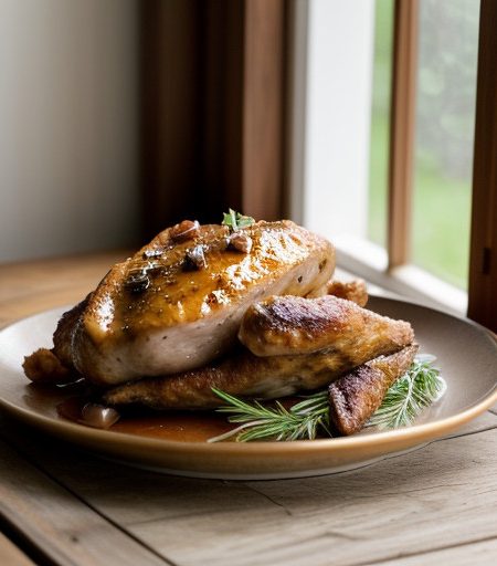 Walnut Chicken With Ham recipe image