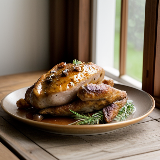 Walnut Chicken With Ham recipe image