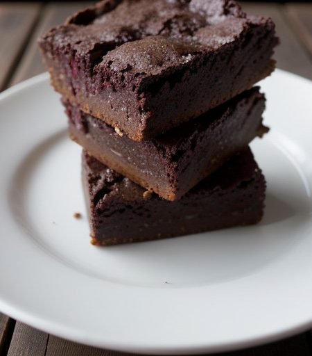 Walnut Raspberry Brownies recipe image