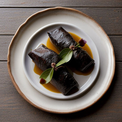 Warak Enab (Grape Leaves Stuffed With Rice and Lamb recipe image