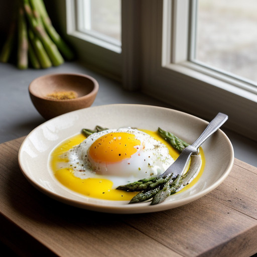 Warm Asparagus With a Black Pepper Parmesan Z recipe image