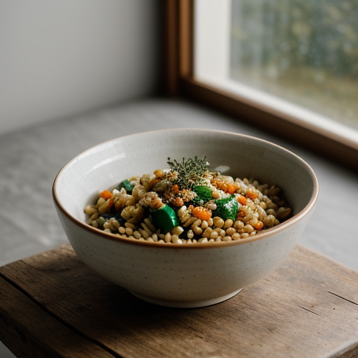 Warm Barley-Vegetable Salad recipe image