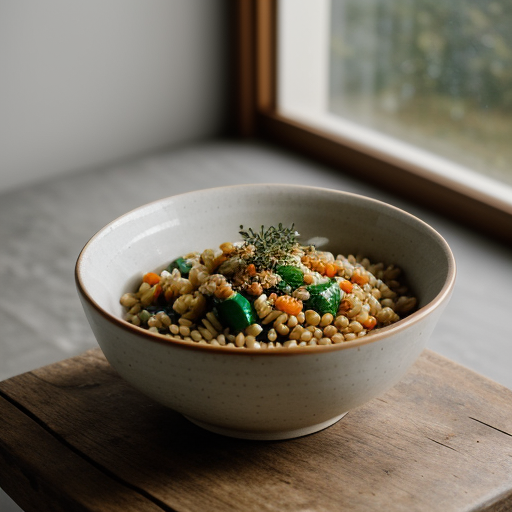 Warm Barley-Vegetable Salad recipe image