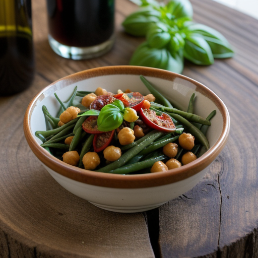 Warm Bean & Tomato Salad With Basil recipe image