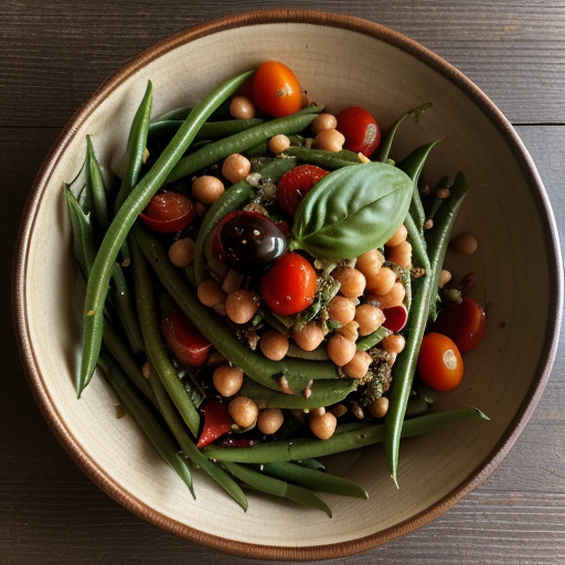 Warm Bean and Tomato Salad With Basil recipe image