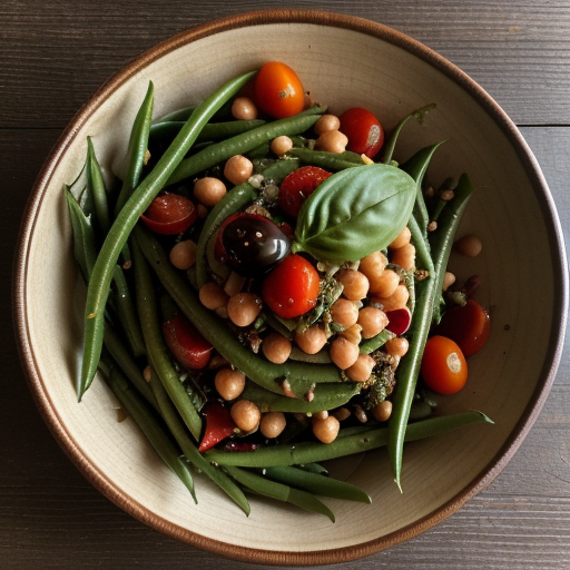Warm Bean and Tomato Salad With Basil recipe image