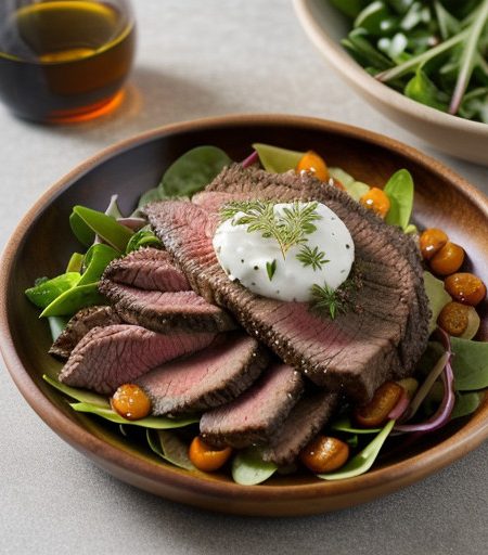 Warm Beef & Herb Salad recipe image