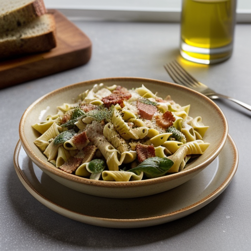 Warm Caesar Pasta Salad recipe image