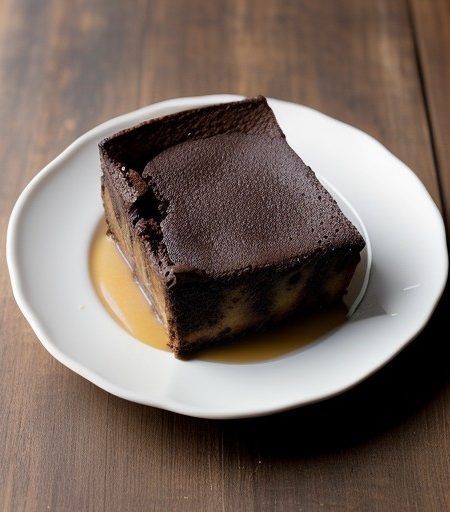 Warm Center Chocolate, Chocolate Bread Pudding recipe image