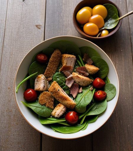 Warm Chicken & Spinach Salad *Jb recipe image