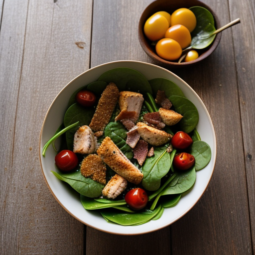 Warm Chicken & Spinach Salad *Jb recipe image