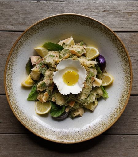 Warm Crab Caesar Salad recipe image