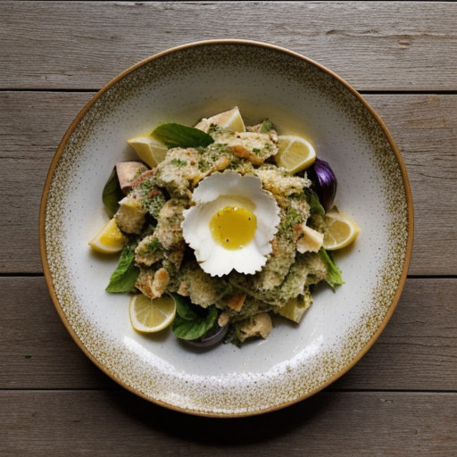 Warm Crab Caesar Salad recipe image