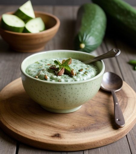 Warm Cucumber/Red Onion Relish With Mint recipe image