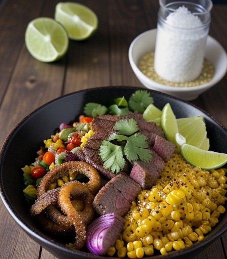 Warm Fajita Rice Salad recipe image