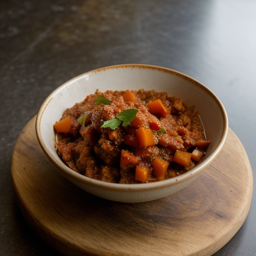 Warm Goat Cheese & Three Pepper Relish on F recipe image