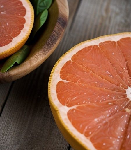 Warm Grapefruit and Baby Spinach Salad recipe image