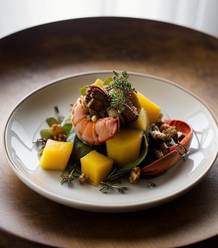 Warm Lobster Salad With Mango - Bon Appetit recipe image