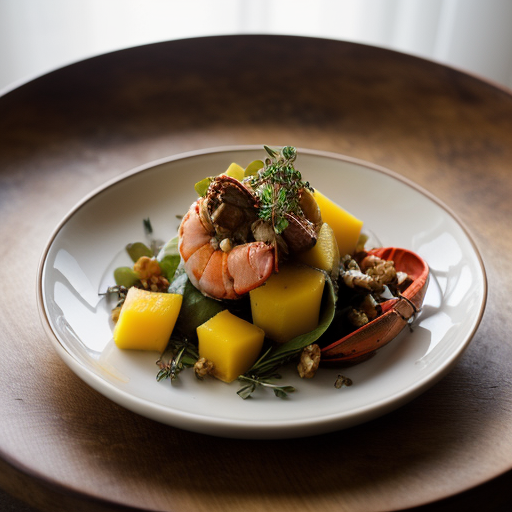Warm Lobster Salad With Mango - Bon Appetit recipe image